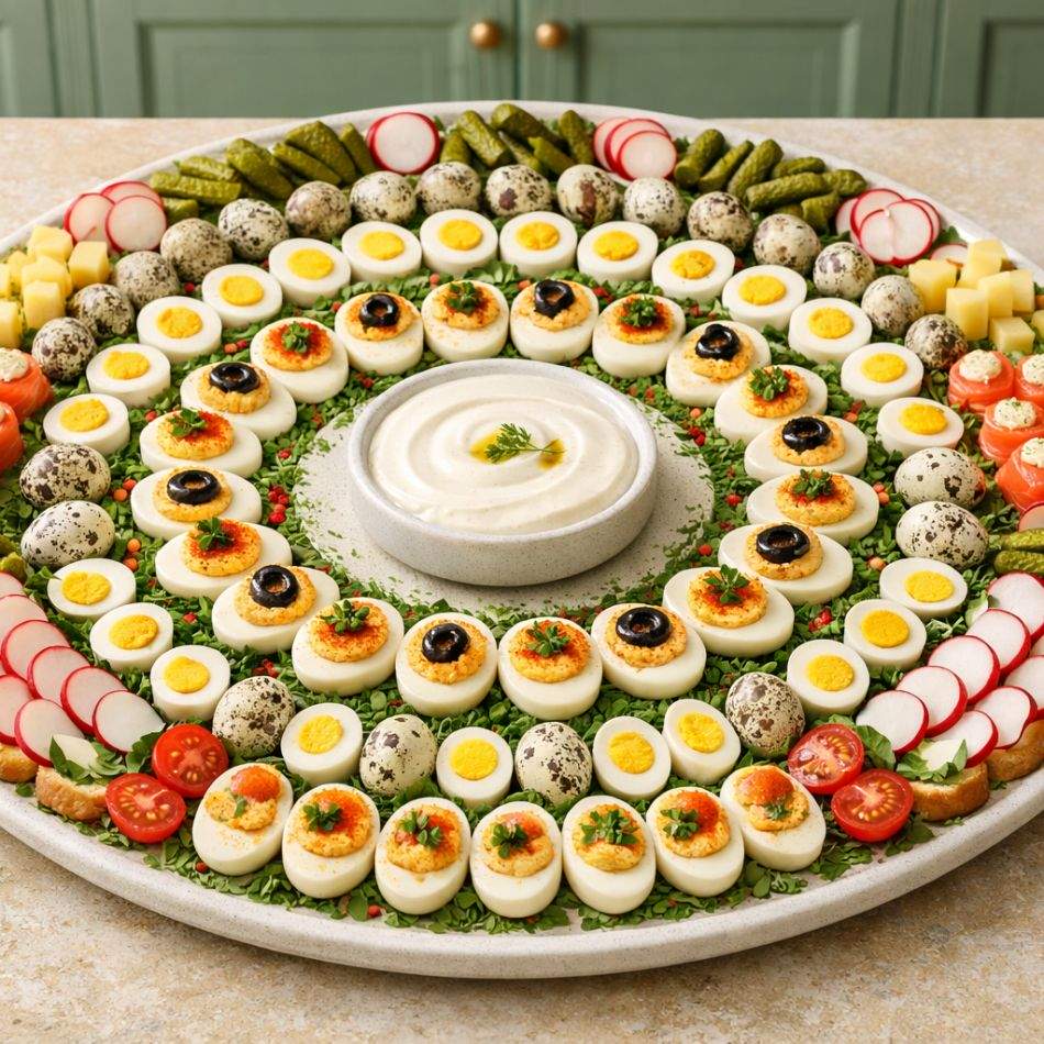 5 idei de decor pentru platou aperitiv de Paște: compoziții culinare pe cât de spectaculoase, pe atât de gustoase