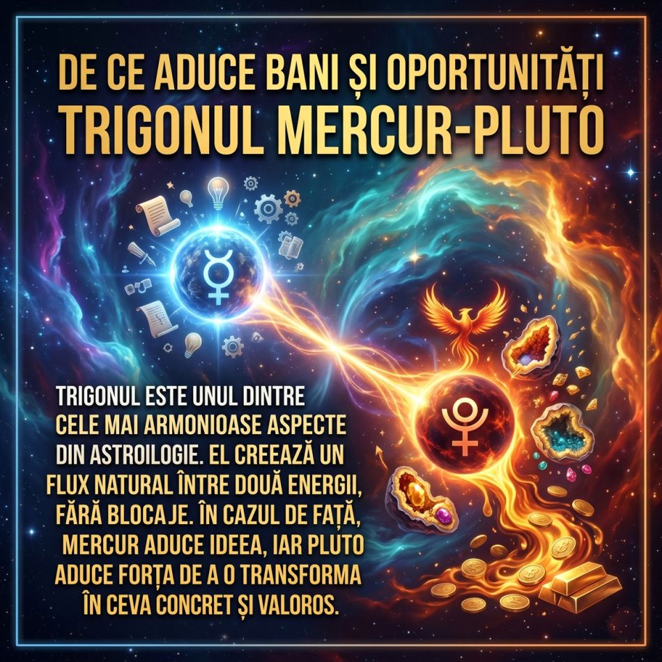 19 mai, ziua în care 3 zodii se îmbogățesc! Mercur, patronul negoțului, are o poziție favorabilă cu Pluto, planeta averilor