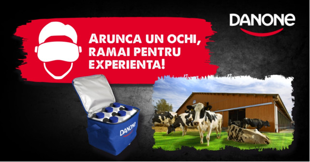 Danone folosește realitatea virtuală pentru a dezvălui consumatorilor drumul iaurtului