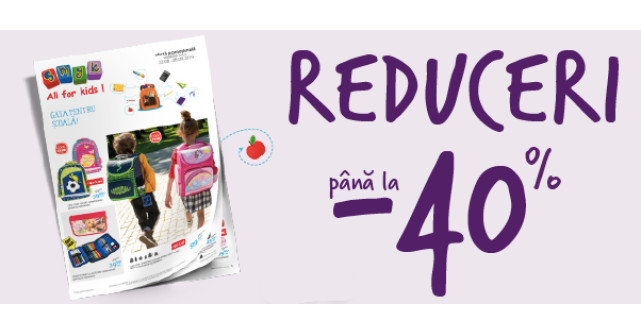 SMYK All for Kids dă startul pregătirilor pentru toamnă cu reduceri de până 40% la produsele pentru școală