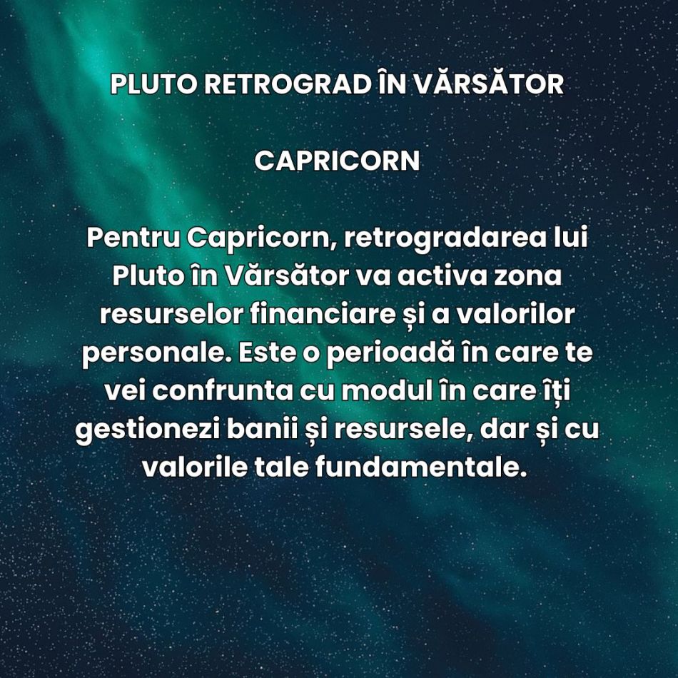 Urmează 6 luni de schimbări dramatice! Pluto retrograd în Vărsător ne va reconfigura destinele în perioada mai-octombrie 2025