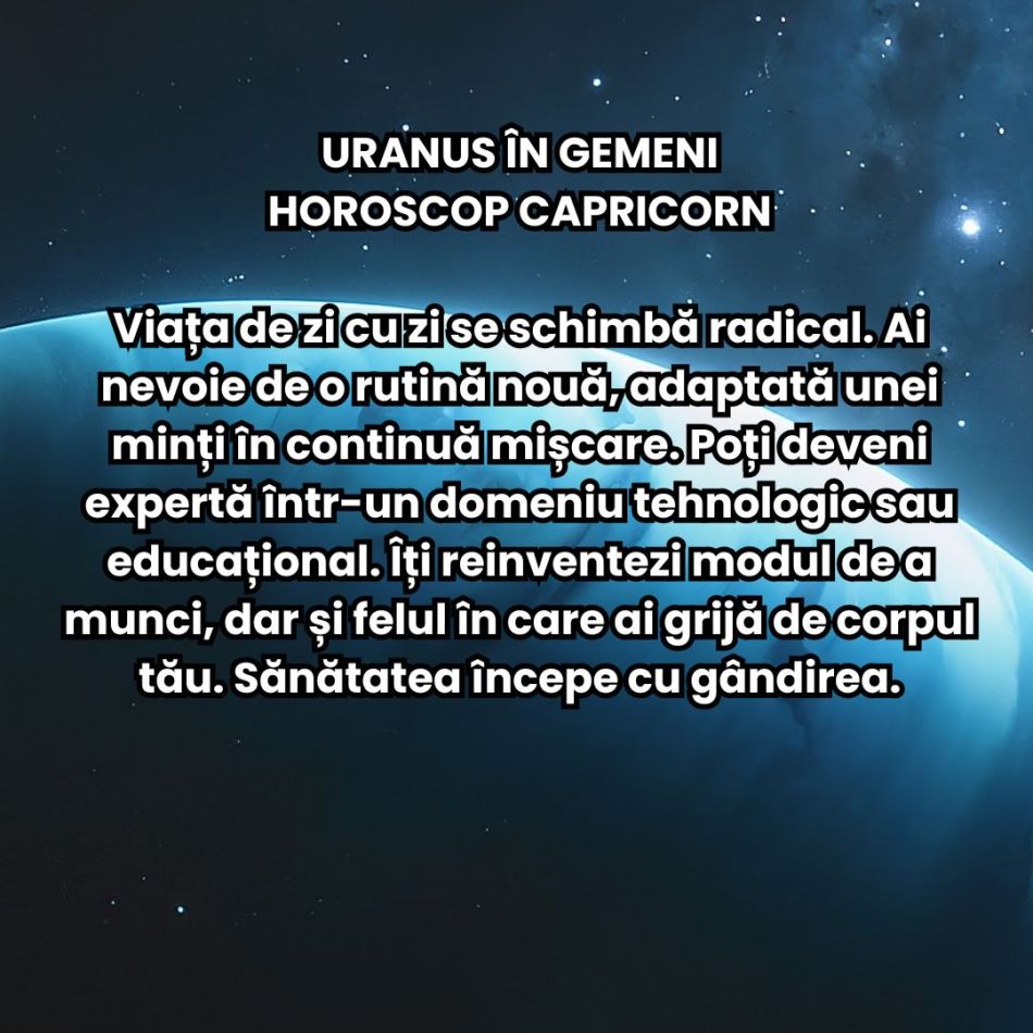 Uranus în Gemeni (2025–2033) aduce revoluția minții + renașterea comunicării. Tot ce am gândit și am crezut până acum se schimbă