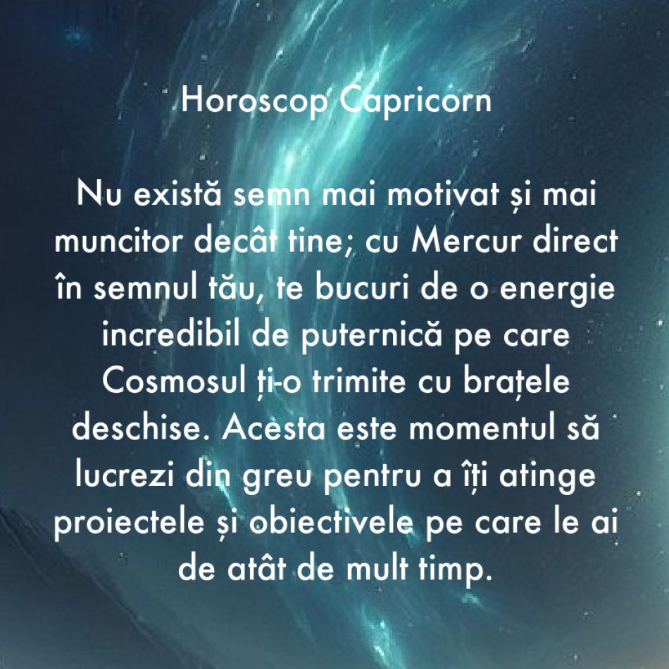 Pe 13 ianuarie Mercur intră în Capricorn. Sfatul Universului pentru fiecare zodie în parte 