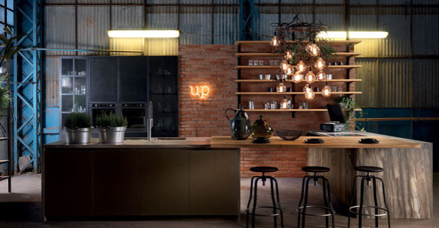 Piese de mobilier si accesorii pentru o bucatarie in stilul industrial