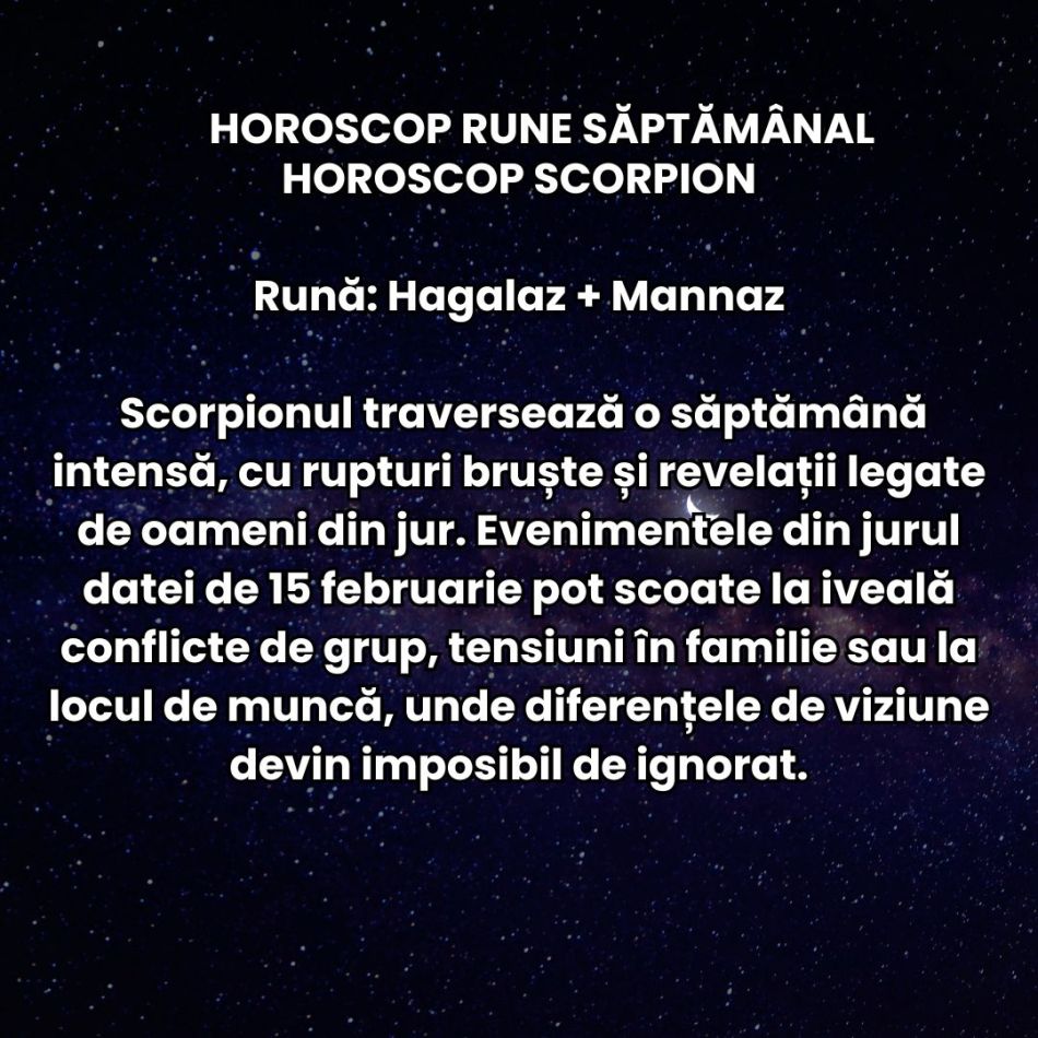 Horoscop Rune săptămâna 9-15 februarie 2026: Ne lăsăm purtați de romantism, dar Saturn în Berbec ne cere responsabilitate