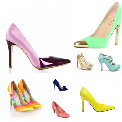 15 perechi de pantofi in culori electrizante