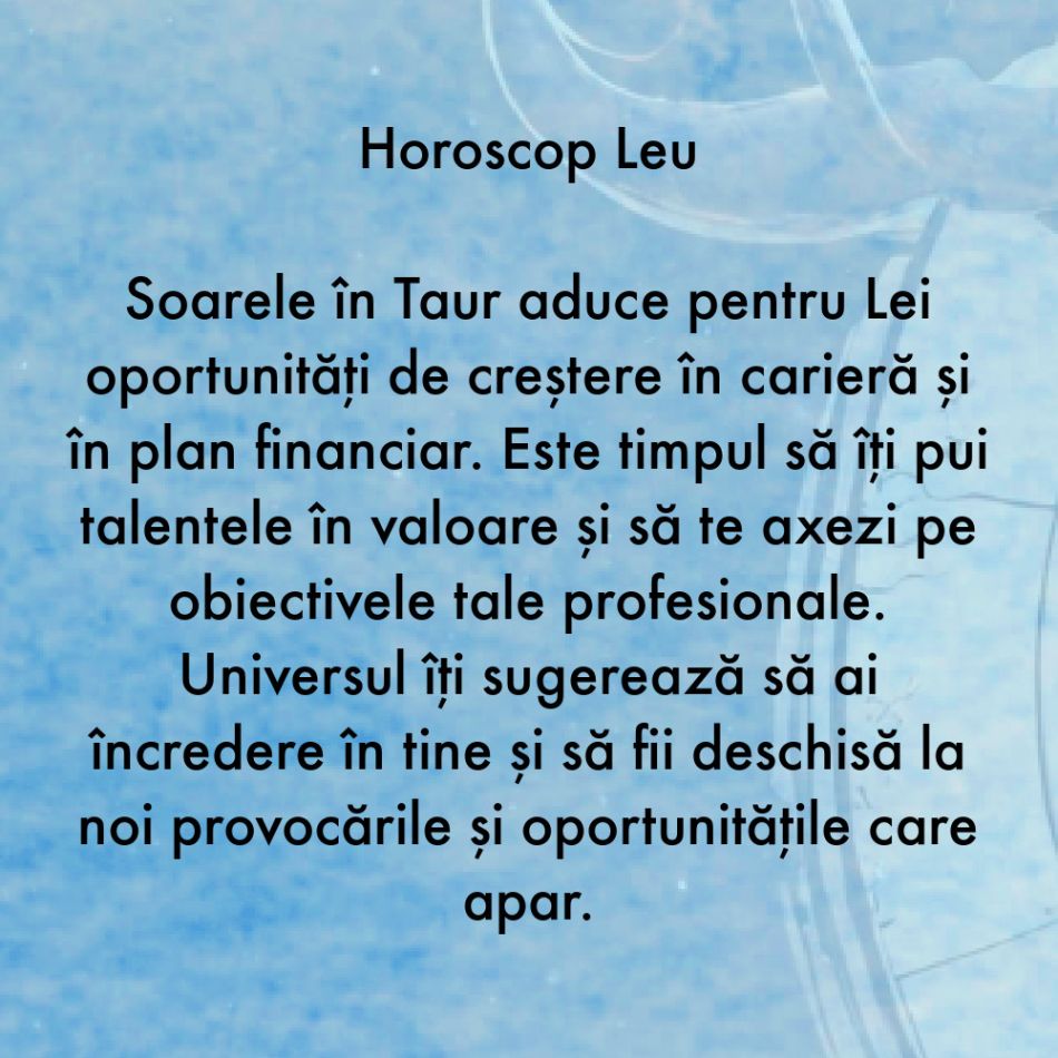 Pe 20 aprilie începe sezonul Taurului. În următoarele săptămâni se vor schimba destine. Sfatul Universului pentru fiecare zodie