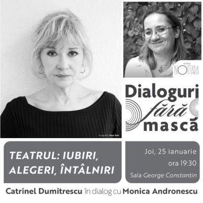 Catrinel Dumitrescu vine la „Dialoguri fără mască”