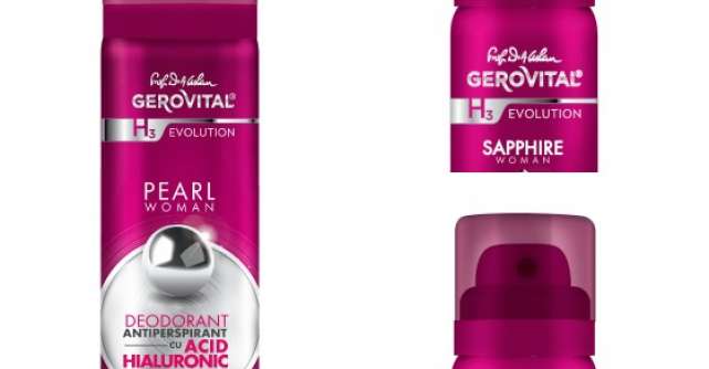 Gerovital H3 Evolution - primele deodorante antiperspirante cu Acid Hialuronic din Romania 