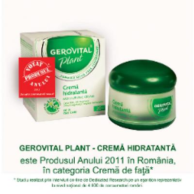 Gerovital Plant Crema Hidratanta este Produsul Anului 2011 in Romania