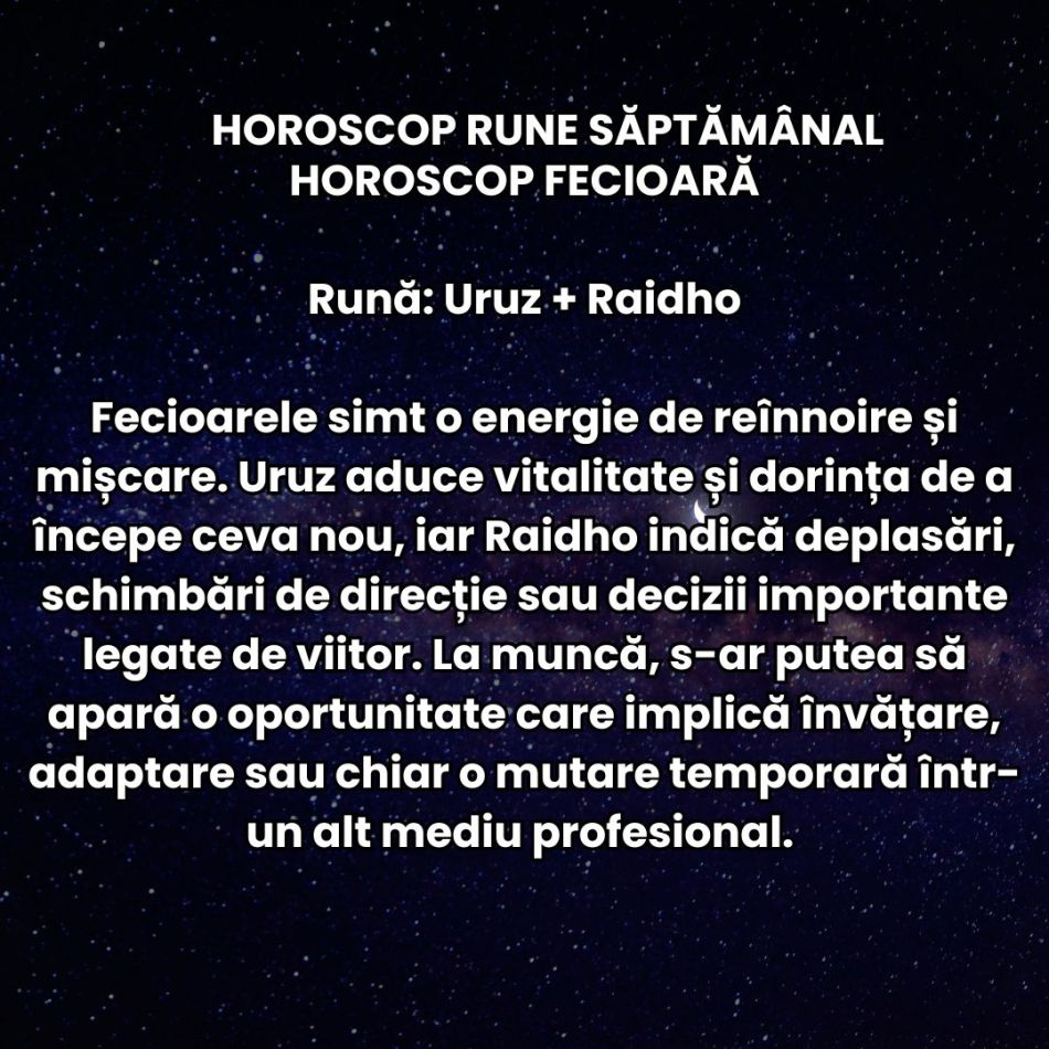 Horoscop Rune săptămâna 9-15 martie 2026:  Începem să vedem primele semne ale schimbării. Totul devine mai luminos