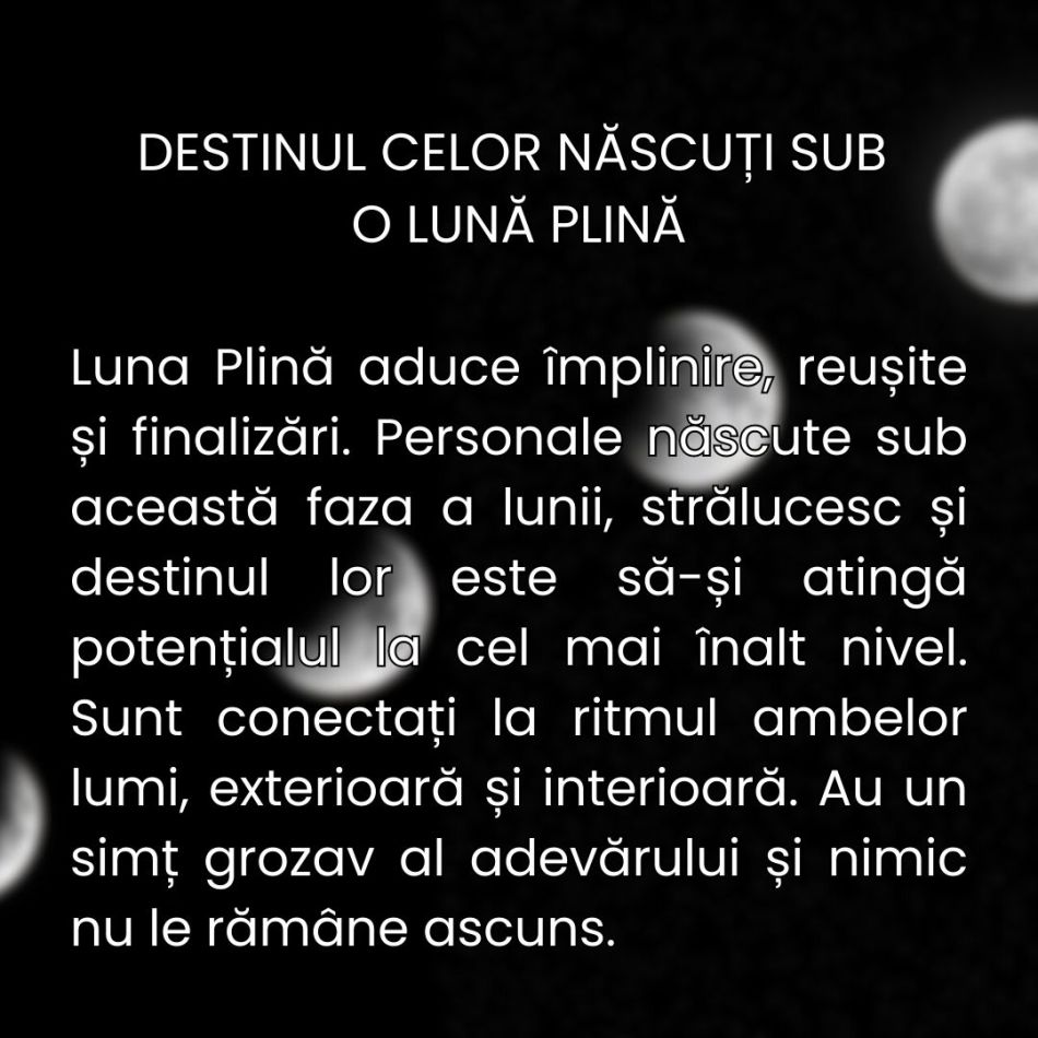 Ce mistere ascunde faza Lunii sub care te-ai născut despre destinul tău? Descoperă cheia karmei și a evoluției tale spirituale.