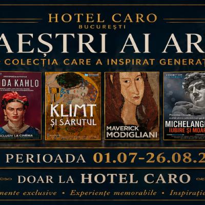 Happy Cinema și Caro Cultura aduc capodoperele marilor maeștri ai picturii pe terasa Hotelului Caro