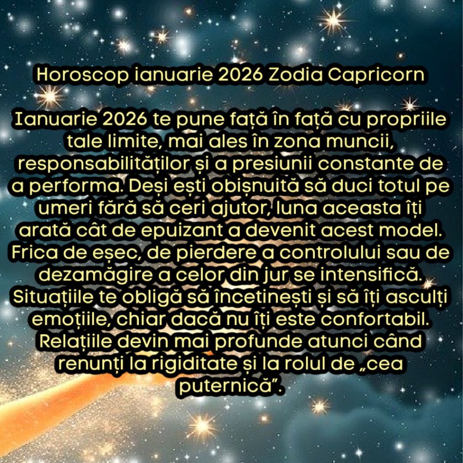 Horoscop ianuarie 2026. Luna care deschide anul cu o rană și îl închide cu o forță nouă. Un început dur, dar necesar