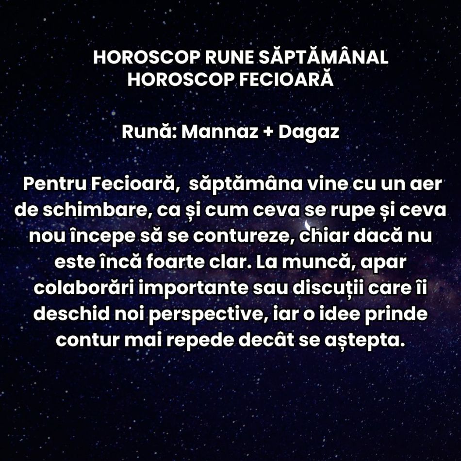 Horoscop Rune săptămâna 23-29 martie: Muncim mai mult, oboseala se acumulează, programul devine mai strict