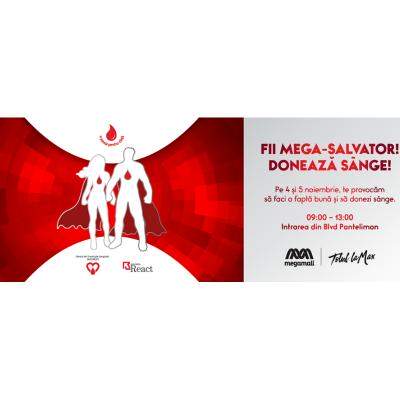 Doneaza sange la Mega Mall si fii Mega-Salvator! 