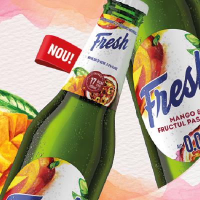Bergenbier S.A. lansează Fresh 0.0 Mango și Fructul Pasiunii