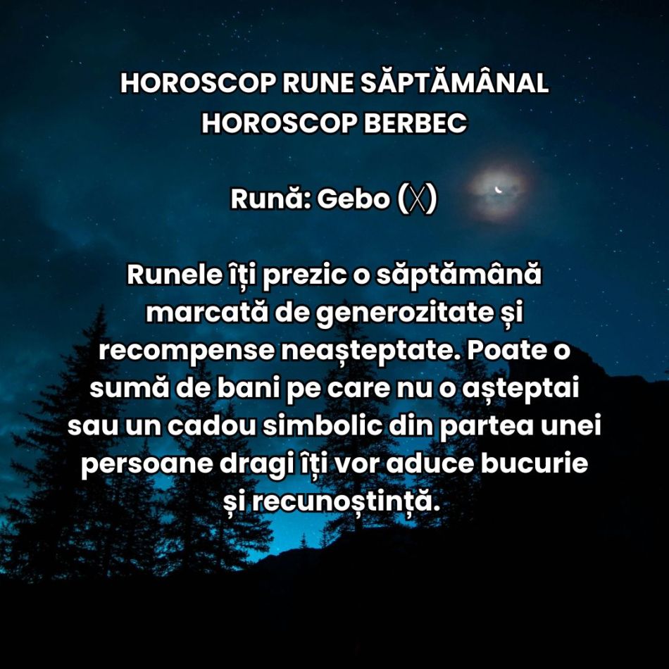 Horoscop Rune săptămâna 25 noiembrie – 1 decembrie 2024: Cum începi ultima lună a anului?