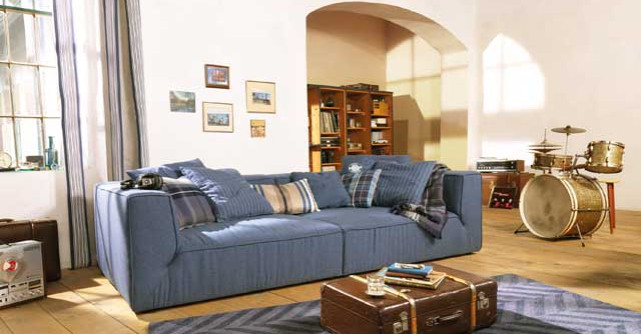 Denimul, de pe catwalk in amenajari interioare