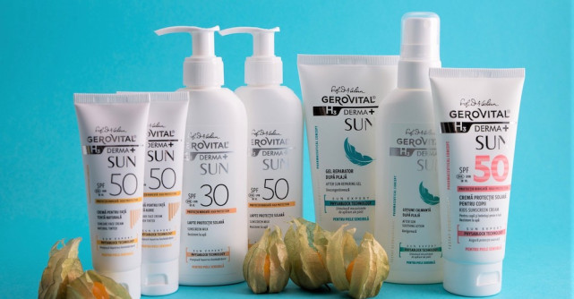 Farmec modernizează gama de dermatocosmetice solare Gerovital H3 Derma+ SUN 