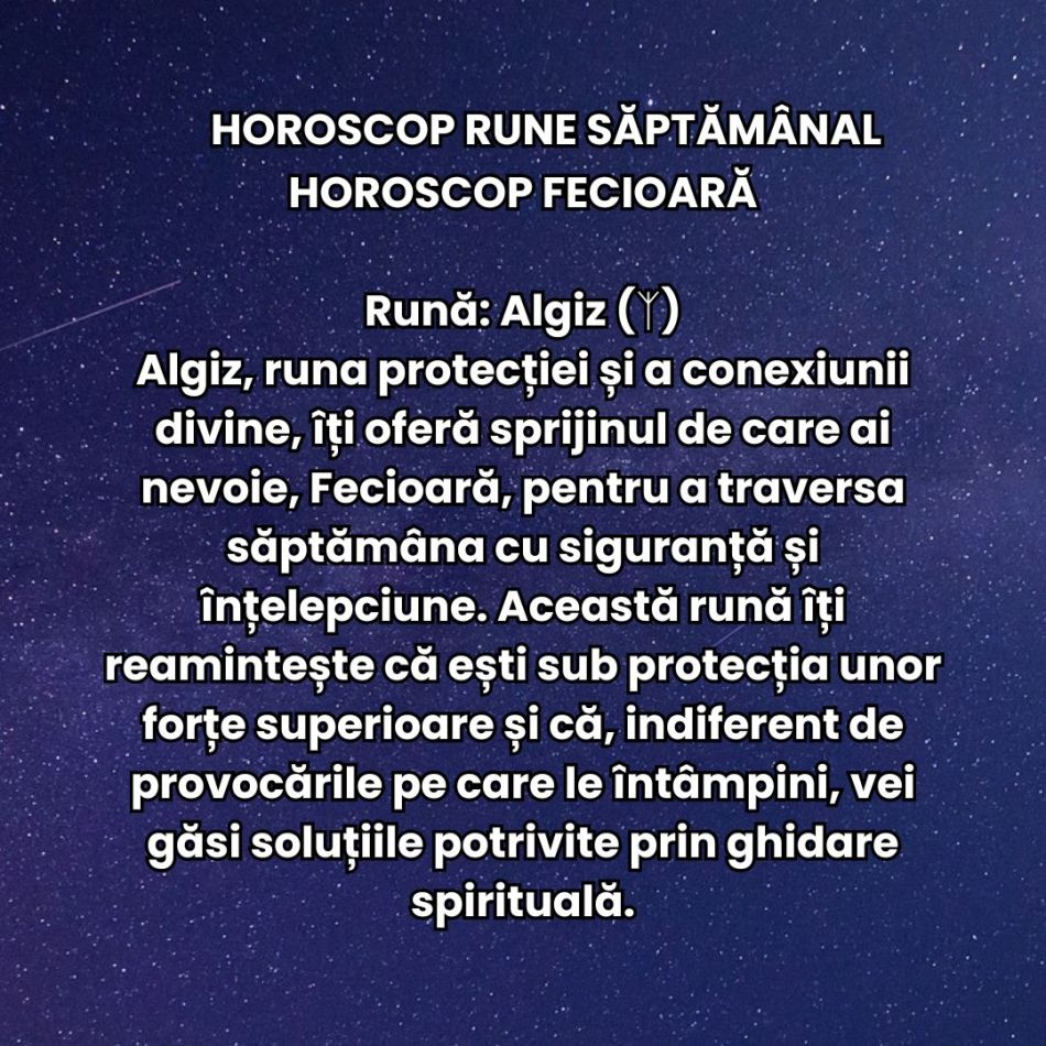 Horoscop Rune săptămâna 7-13 octombrie 2024: Unde îți vei îndrepta atenția?