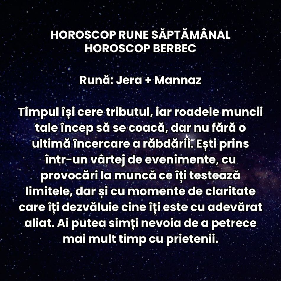 Horoscop Rune săptămâna 28 aprilie-4 mai 2025: Între stabilitate și risc, avem curajul să alegem ce e mai bun pentru noi?