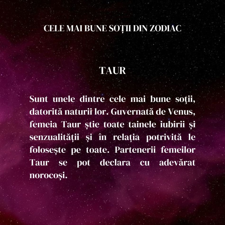 Cele mai bune soții din zodiac: Te numeri printre ele?
