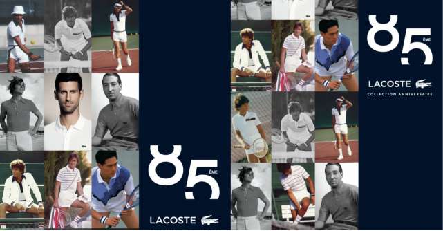 A 85-a colecție aniversară LACOSTE - Un tribut dedicat celor opt decenii de stil