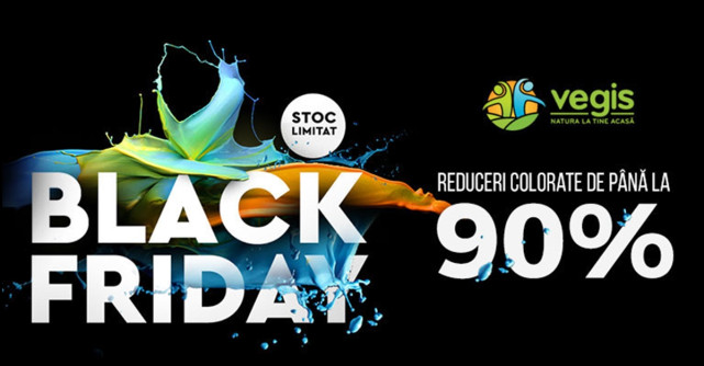 Reduceri pana la 90% de Black Friday la produse naturiste de pe Vegis.ro, pe 17 noiembrie