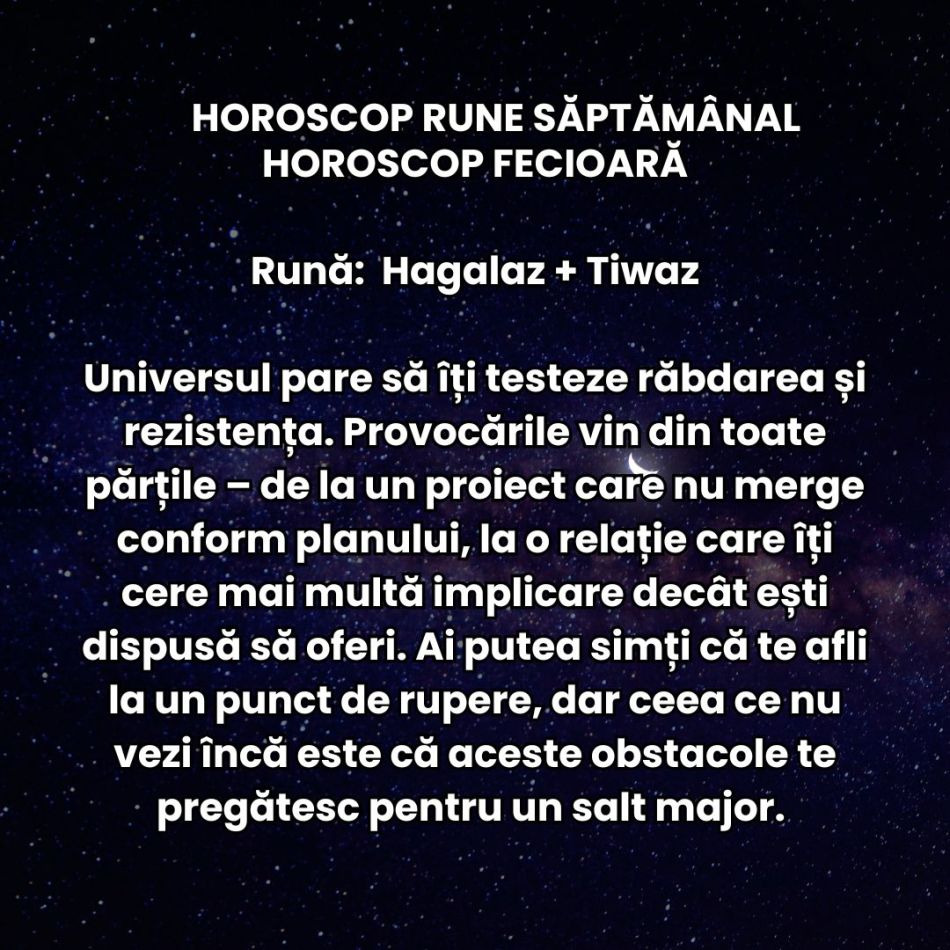 Horoscop Rune săptămâna 7-13 aprilie 2025: Vălul de ceață se risipește, pășim către claritate!