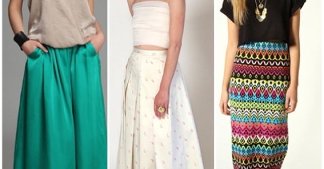 Fuste lungi pentru vara 2013