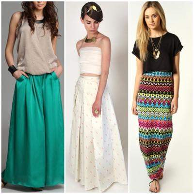 Fuste lungi pentru vara 2013