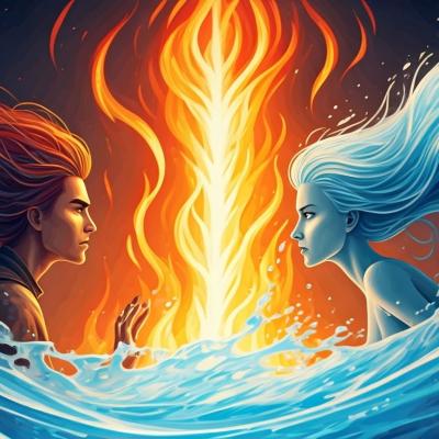 Iubire sau distrugere? Relațiile karmice dintre zodiile de Apă și cele de Foc – o atracție care arde și îneacă în același timp