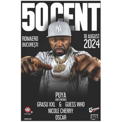 50 Cent vine în România, dar cu ce condiții? Crispy strips, muștar american, tacâmuri de argint printre cerințele lui speciale 
