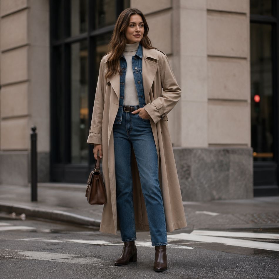 Cum să porți denim pe denim în 5 ținute foarte șic, potrivite pentru orice moment la zilei: office, seară romantică, plimbări