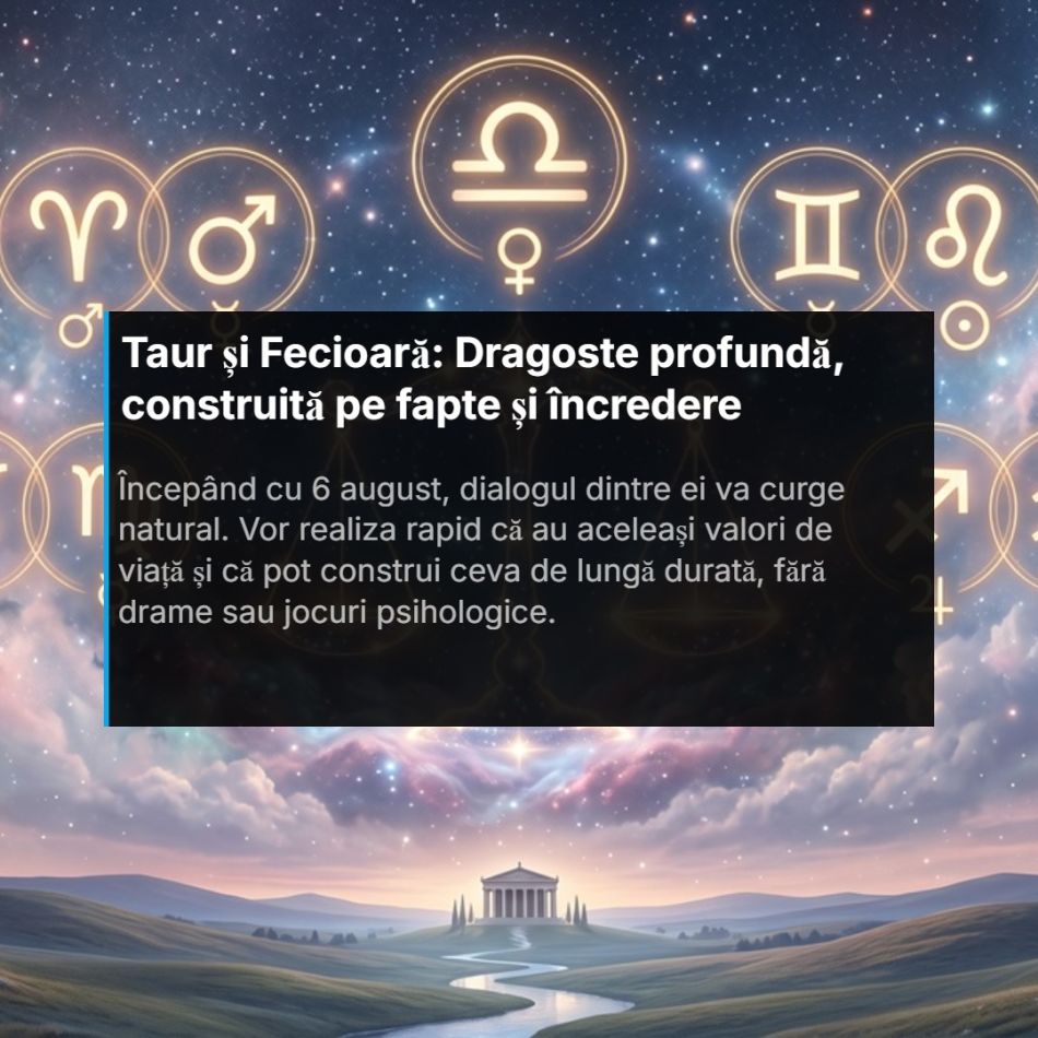 Luna iubirii! 4 perechi de zodii care se pot forma începând cu 6 august (Venus intră în Balanță)