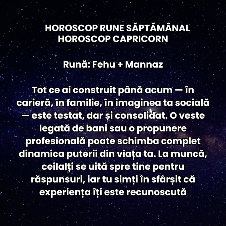 Horoscop Rune săptămâna 23-29 iunie 2025: Trebuie să avem curajul să simțim tot, chiar și când doare. Jocul de putere se schimbă