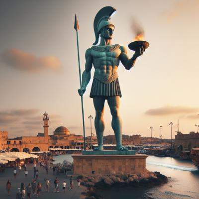 Colosul din Rodos - o minune a lumii antice