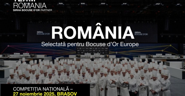 România urcă pe scena mondială a gastronomiei: echipa națională a fost selectată să participe la Bocuse d’Or Europe 2026