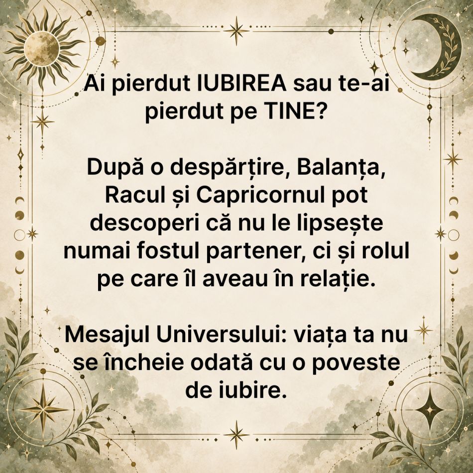 Ai pierdut IUBIREA sau te-ai pierdut pe TINE? 3 zodii își caută sufletul după o DESPĂRȚIRE care le-a schimbat viața