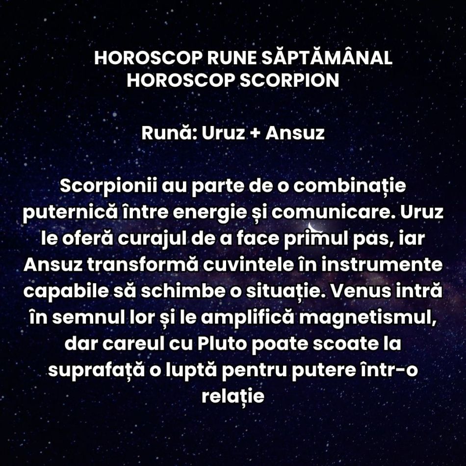 Horoscop Rune săptămâna 14-20 septembrie: Momentele electrizante trezesc în noi părți pe care le credeam uitate! 