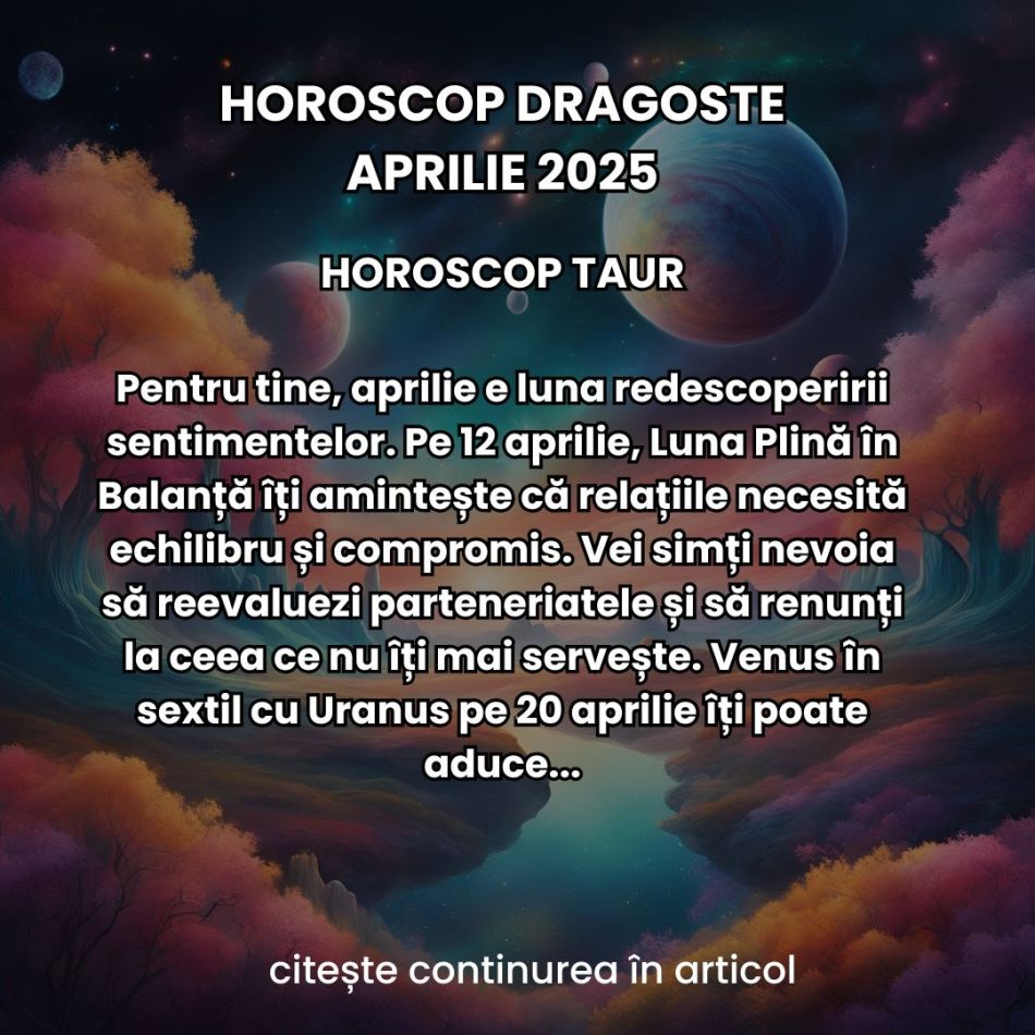 Horoscop Dragoste Aprilie 2025: Meleagurile dragostei se deschid în fața noastră și ne aduc sentimente intense de toate felurile