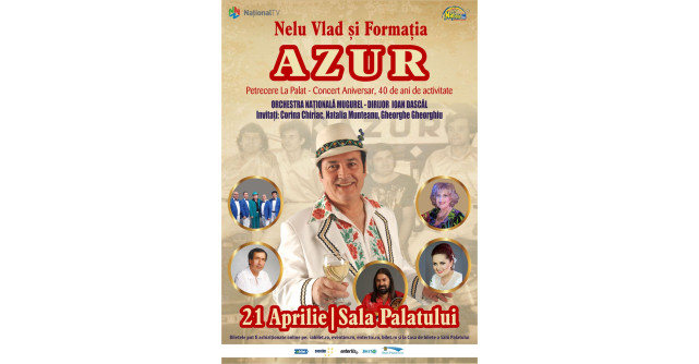 Corina Chiric, invitatul-special și amfitrionul Concertului AZUR – Petrecere la Palat 