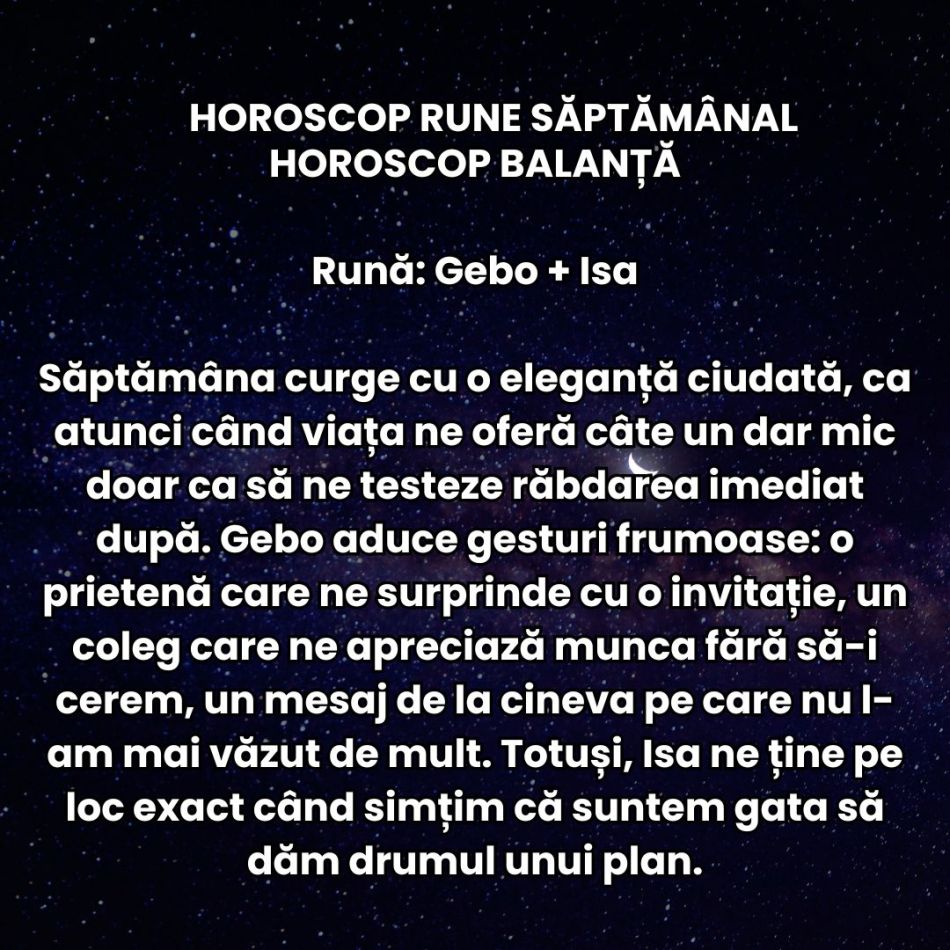 Horoscop Rune săptămâna 2-8 februarie 2026: Trăim mai intens și haotic, primim vești dramatice, iubim cu patimă. Totul în 7 zile