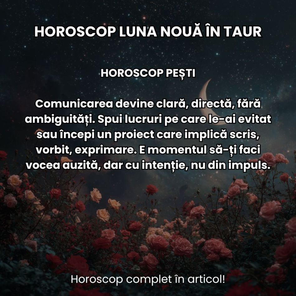 Luna Nouă în Taur din 16 mai ne oferă super-puteri de manifestare! Dorințele noastre devin acum realitate!