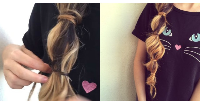 Video: Ia o suvita de par si o roteste in jurul cozii. Este cea mai simpla coafura