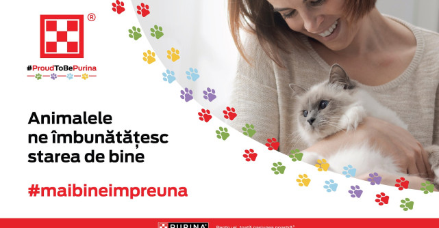 De Ziua Internațională a Animalelor, PURINA® își întărește angajamentele față de animalele de companie, oamenii care le iubesc ș