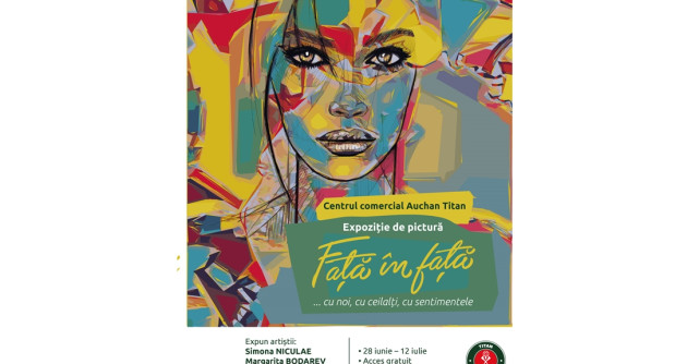Centrul Comercial Auchan Titan lansează proiectul Față în față, o expoziție emoționantă de pictură 