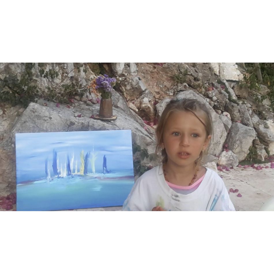 Interviu Giulia Pintea – pictorița de 12 ani care ne invită să descoperim o lume plină de culoare