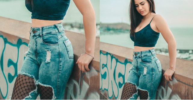 Blugii cu rupturi mari: poartă-i cu dresuri interesante pe dedesubt!